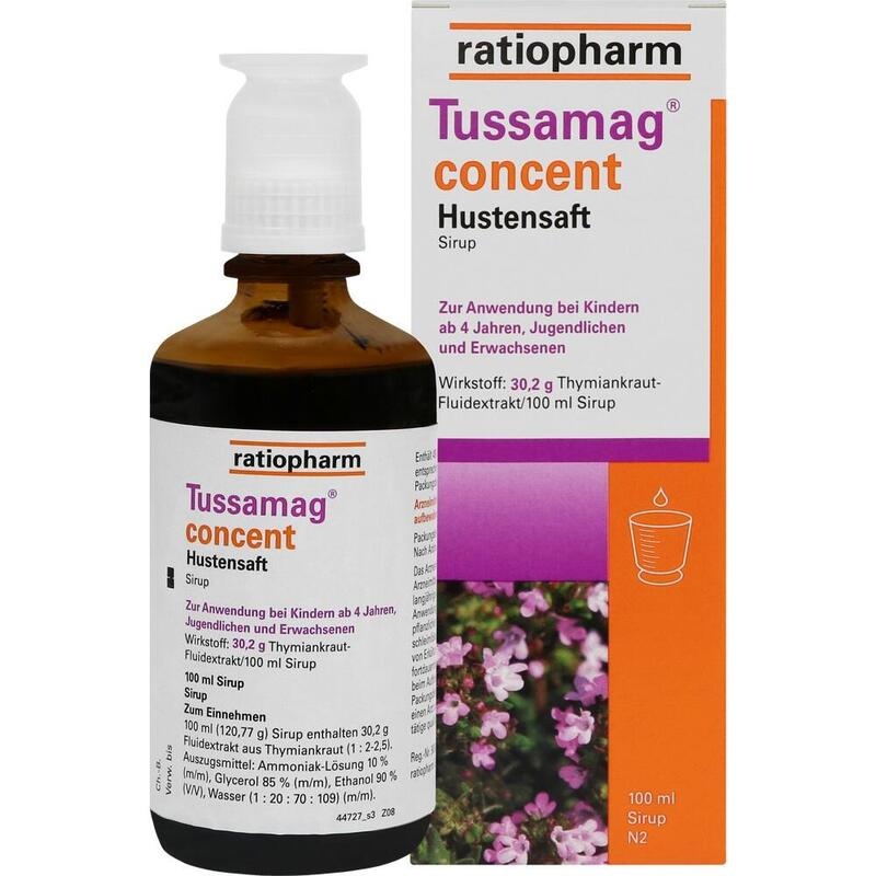 TUSSAMAG concent Hustensaft 30,2 g/100 ml Sirup