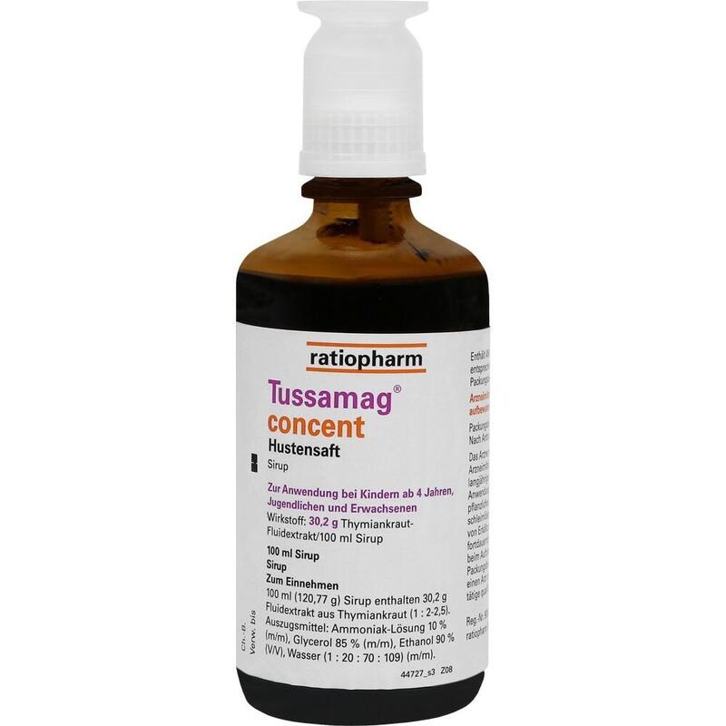 TUSSAMAG concent Hustensaft 30,2 g/100 ml Sirup
