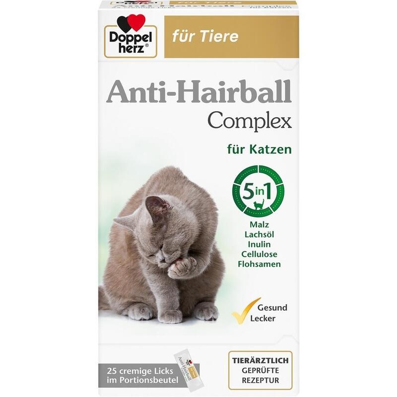 DOPPELHERZ für Tiere Anti-Hairball Complex Katzen