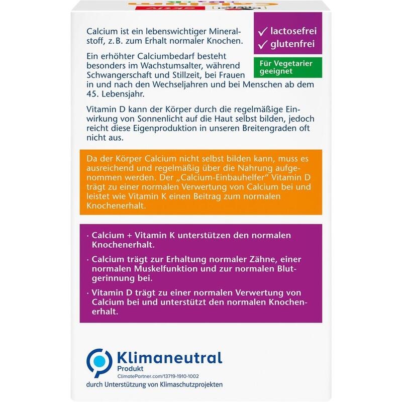 DOPPELHERZ Calcium+D3+K Tabletten