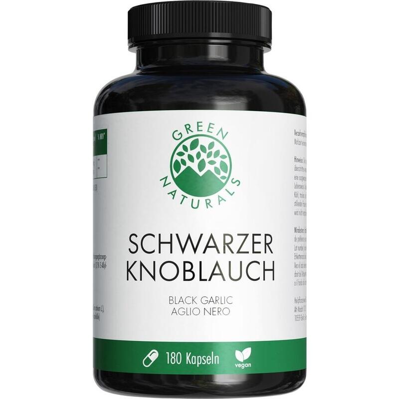 GREEN NATURALS schwarzer Knoblauch 600mg m.SAC Kps