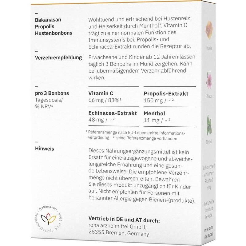 BAKANASAN Propolis Hustenbonbons