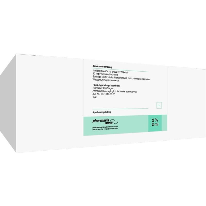 PROCAIN pharmarissano Ampulle 2% 2 ml Inj.-Lsg.