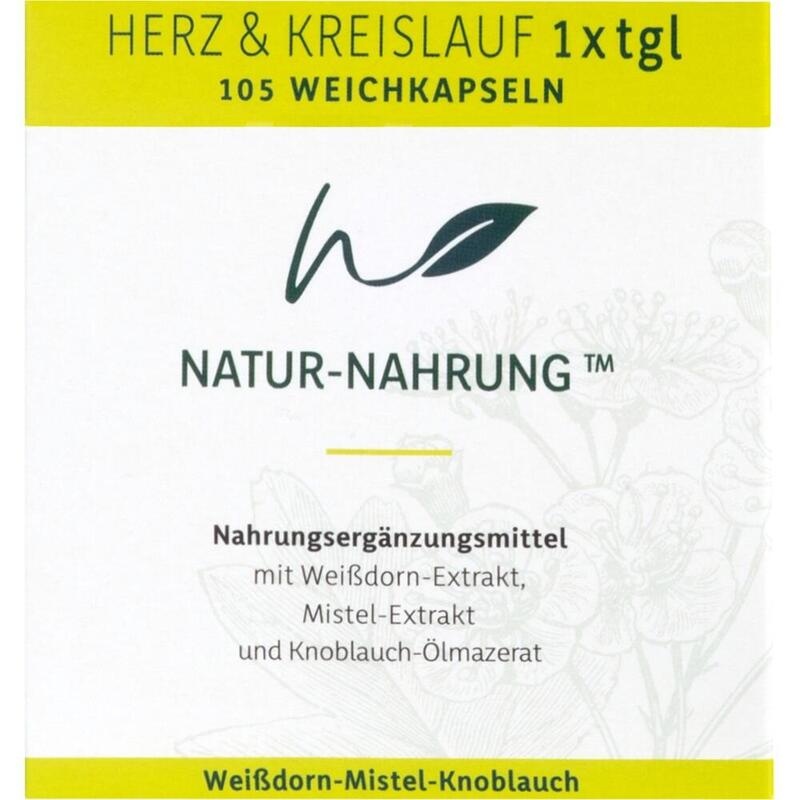 NATUR-NAHRUNG Herz & Kreislauf 1x tgl.Weichkapseln