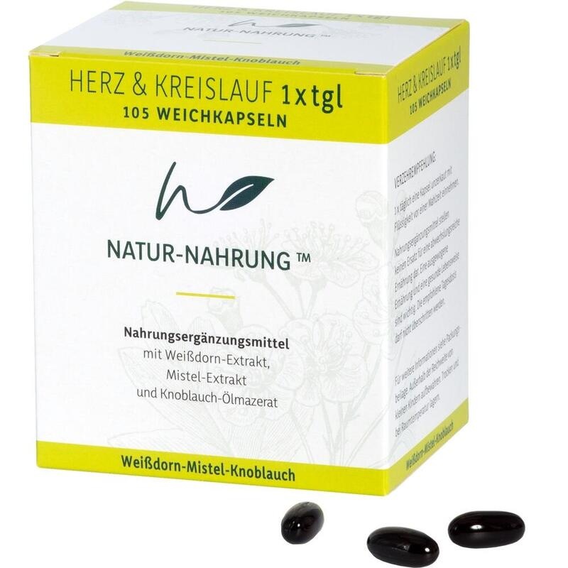 NATUR-NAHRUNG Herz & Kreislauf 1x tgl.Weichkapseln