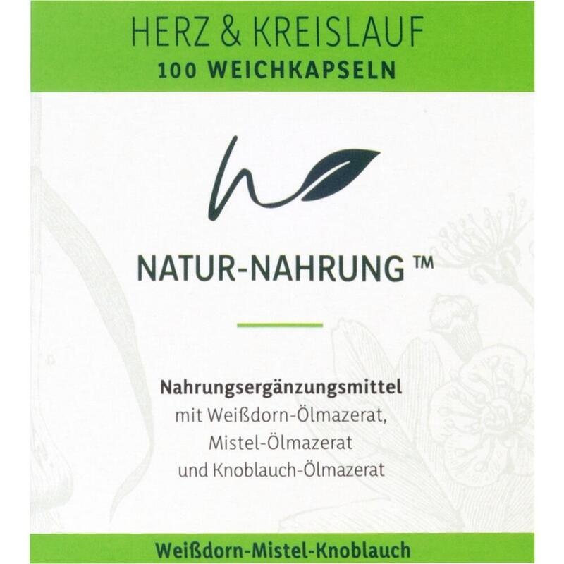 NATUR-NAHRUNG Herz & Kreislauf Weißd.+Mistel+Knobl