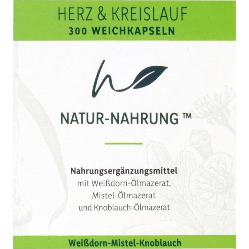 NATUR-NAHRUNG Herz & Kreislauf Weißd.+Mistel+Knobl