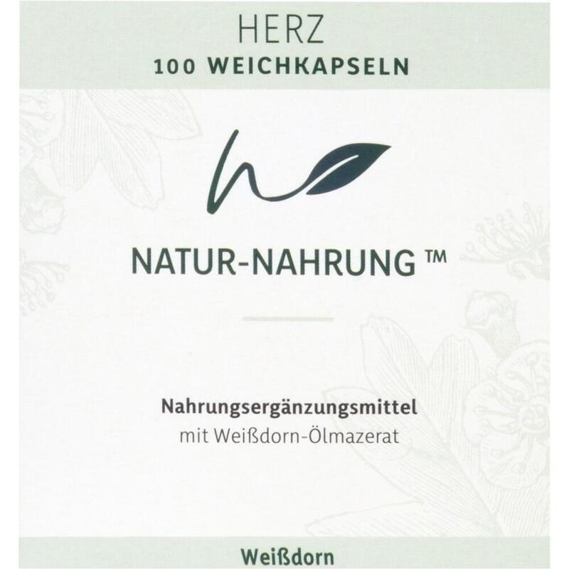 NATUR-NAHRUNG Herz Weißdorn Weichkapseln
