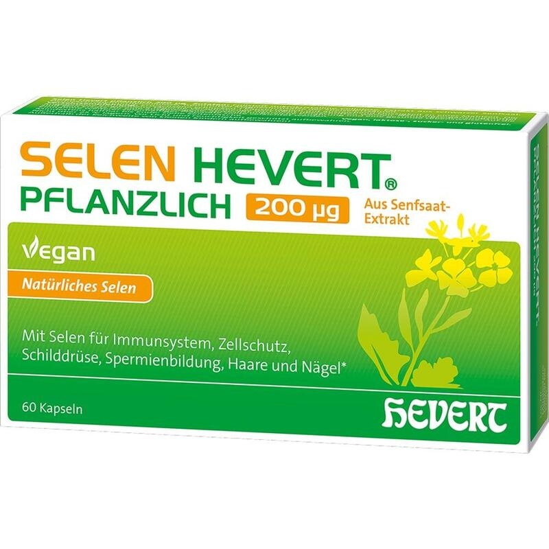 SELEN HEVERT pflanzlich 200 μg Kapseln