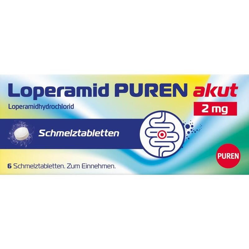 LOPERAMID PUREN akut 2 mg Schmelztabletten