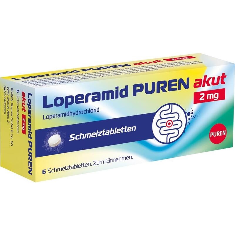 LOPERAMID PUREN akut 2 mg Schmelztabletten