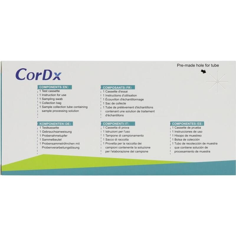 CorDx Kombitest zum Nachweis von SARS-CoV-2, Influenza A+B und RS-Viren