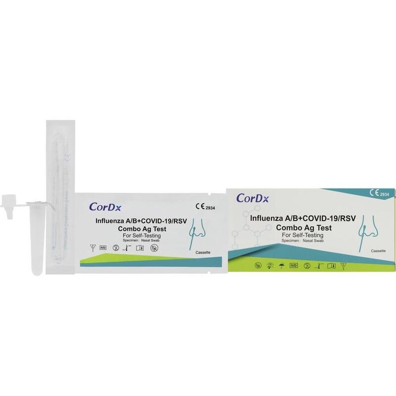 CorDx Kombitest zum Nachweis von SARS-CoV-2, Influenza A+B und RS-Viren