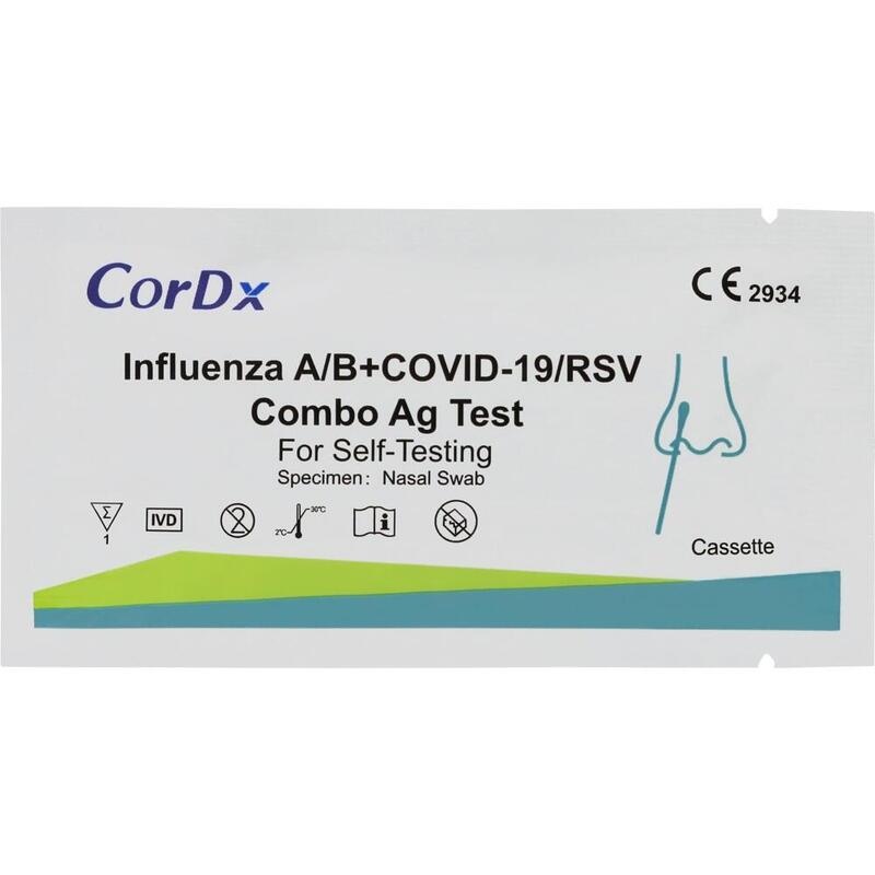 CorDx Kombitest zum Nachweis von SARS-CoV-2, Influenza A+B und RS-Viren