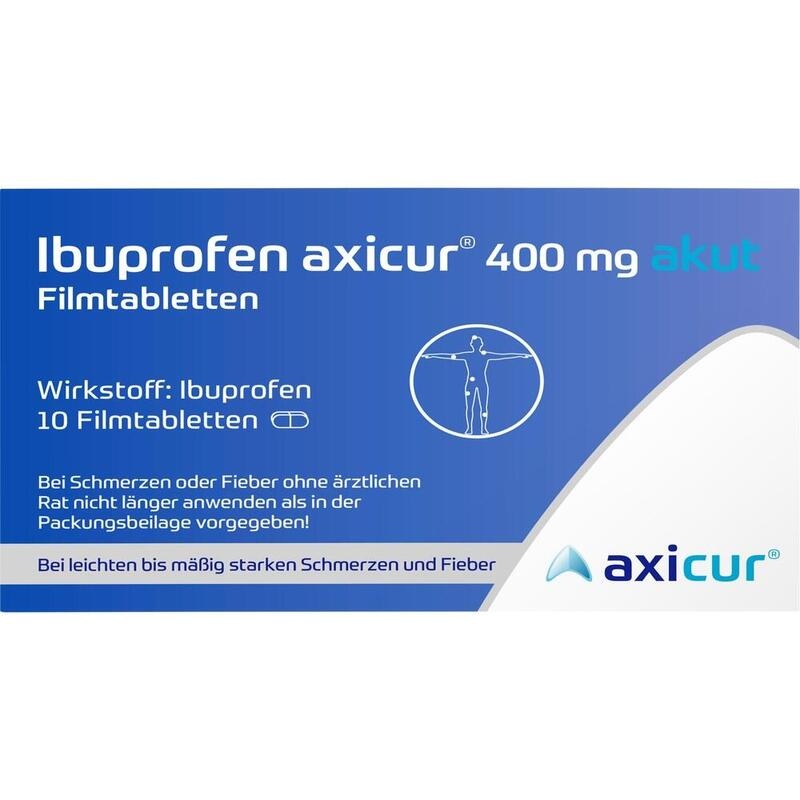 IBUPROFEN axicur 400 mg akut Filmtabletten