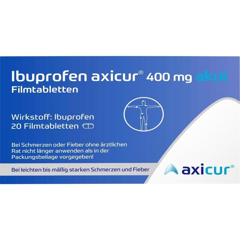 IBUPROFEN axicur 400 mg akut Filmtabletten