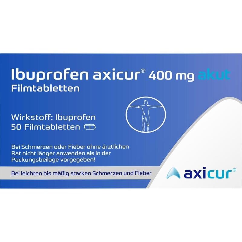 IBUPROFEN axicur 400 mg akut Filmtabletten
