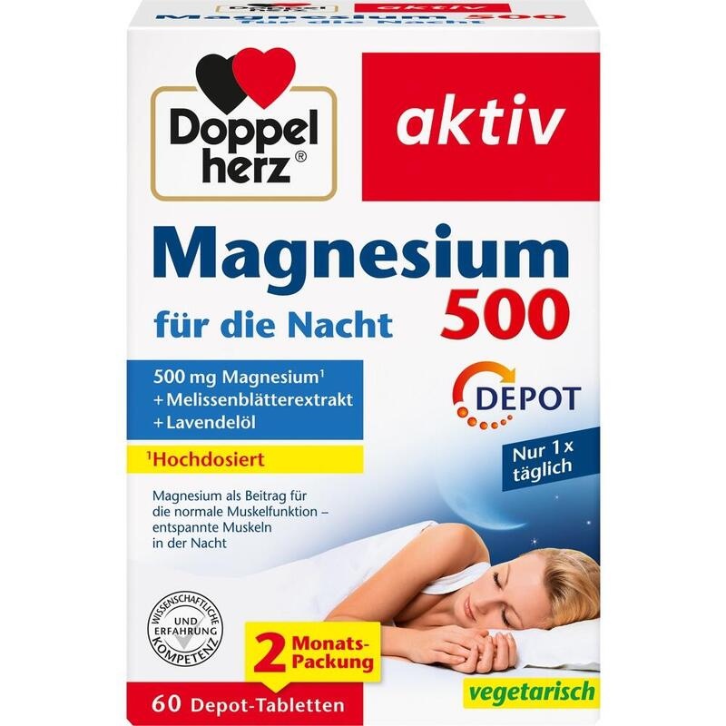 DOPPELHERZ Magnesium 500 für die Nacht Tabletten