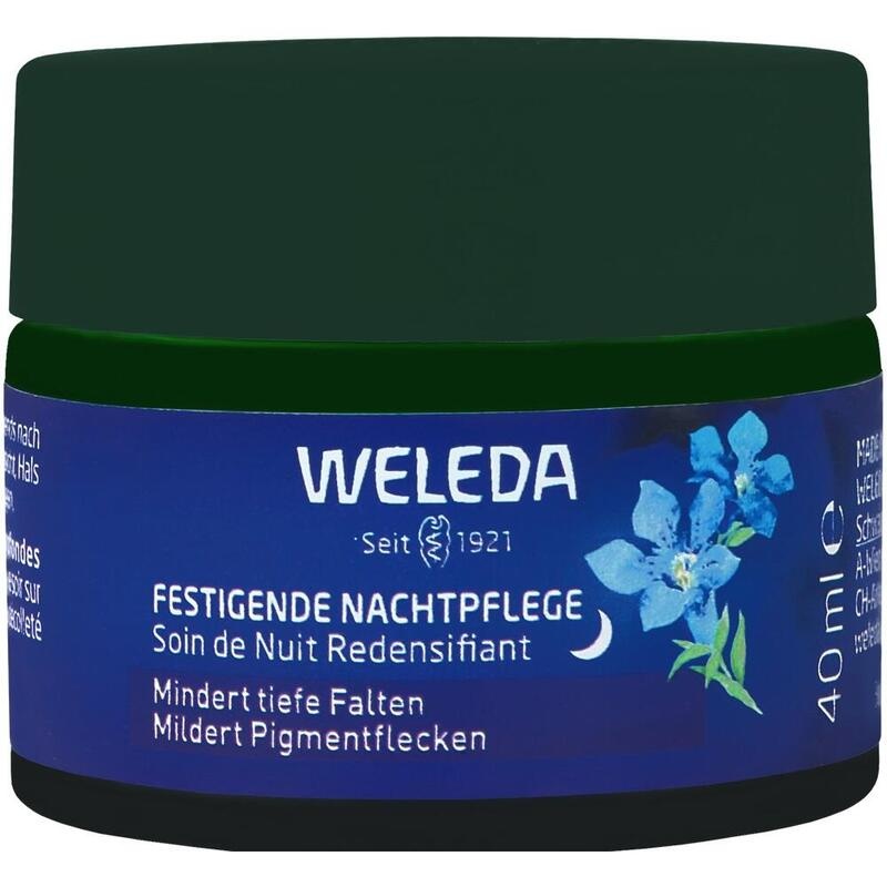 WELEDA festigende Nachtpflege blauer Enz.&Edelwei.
