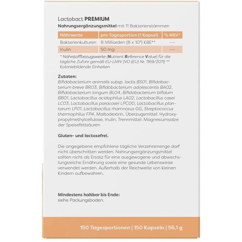LACTOBACT PREMIUM magensaftresistente Kapseln