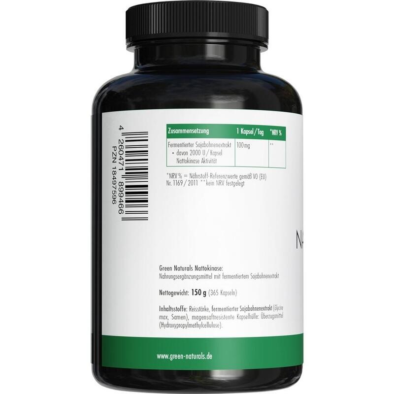 GREEN NATURALS Nattokinase 100 mg vegan Kapseln