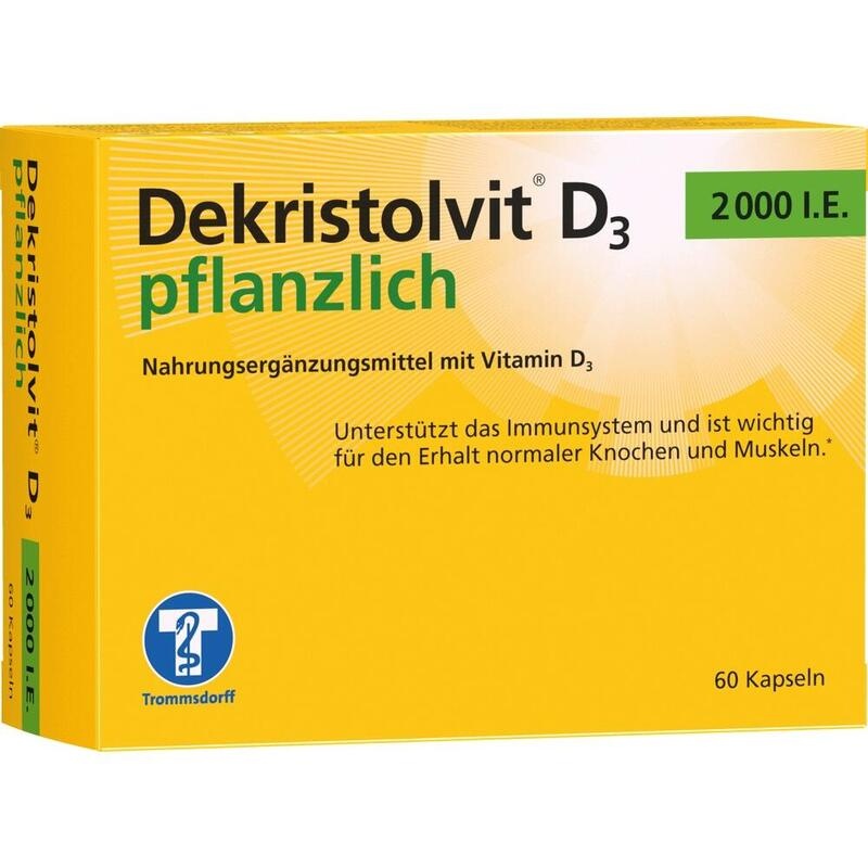 DEKRISTOLVIT D3 2000 I.E. pflanzlich Kapseln