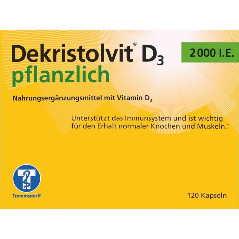 DEKRISTOLVIT D3 2000 I.E. pflanzlich Kapseln