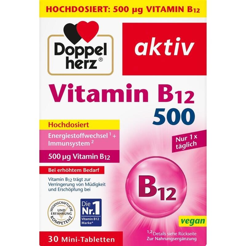 DOPPELHERZ Vitamin B12 500 Tabletten