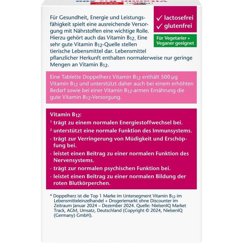 DOPPELHERZ Vitamin B12 500 Tabletten