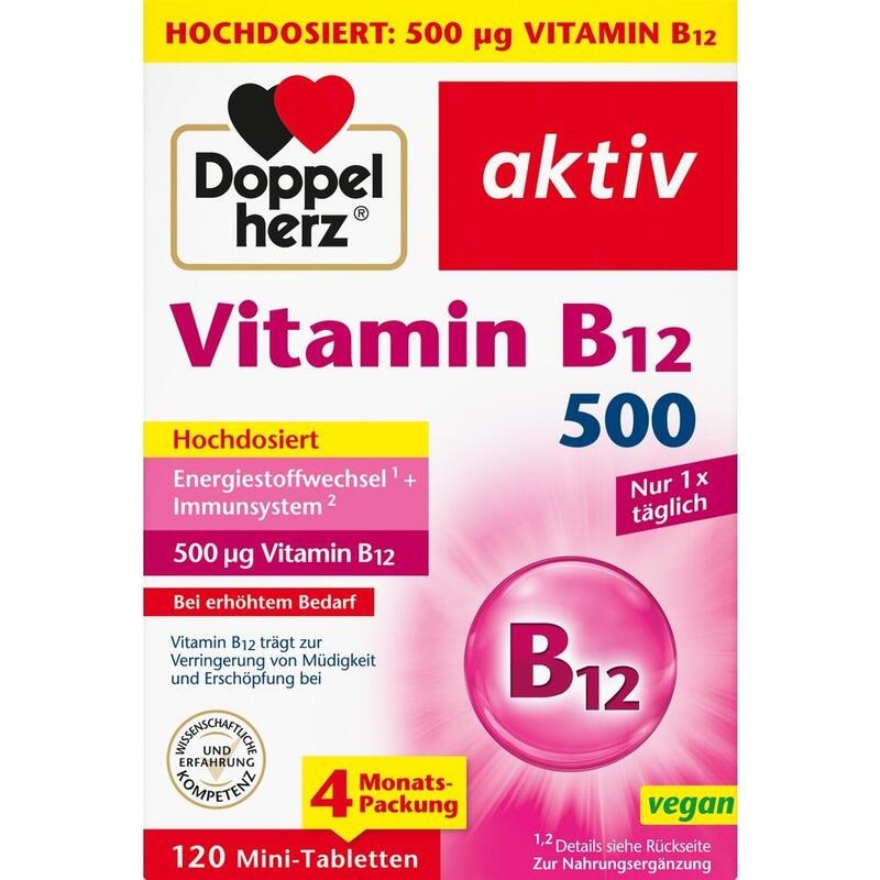 DOPPELHERZ Vitamin B12 500 Tabletten