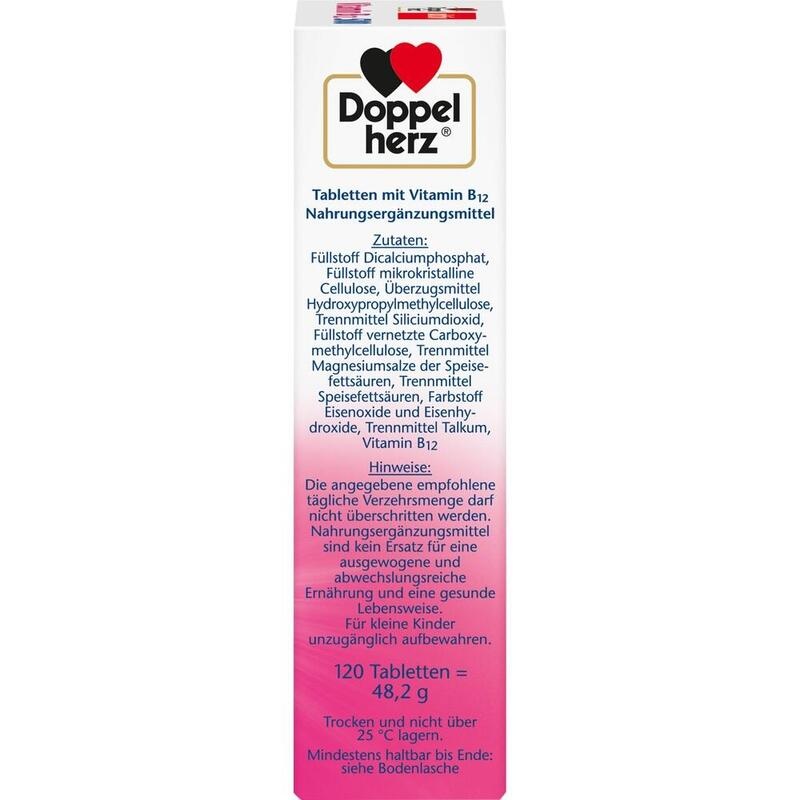 DOPPELHERZ Vitamin B12 500 Tabletten