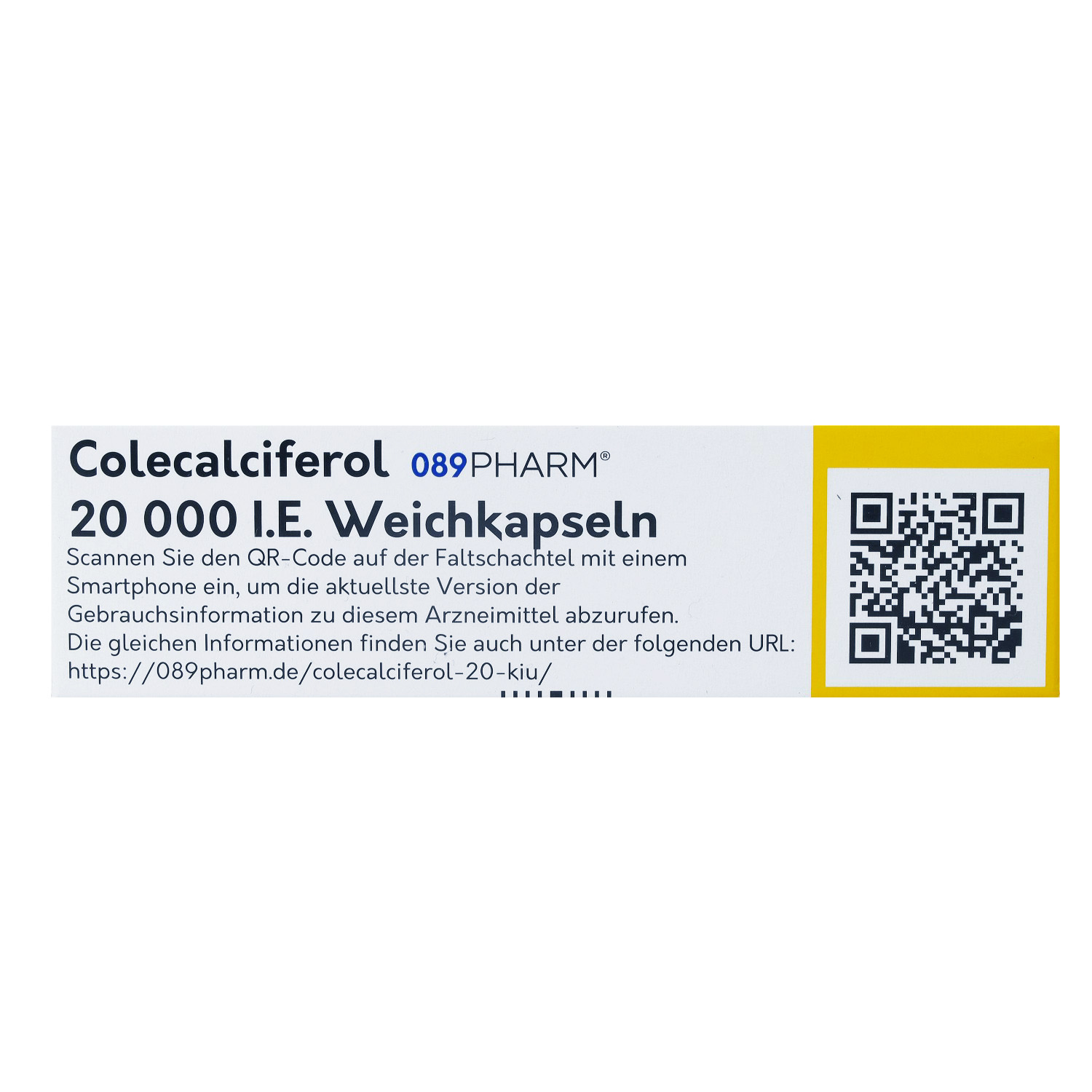 COLECALCIFEROL 089PHARM 20.000 I.E. Weichkapseln