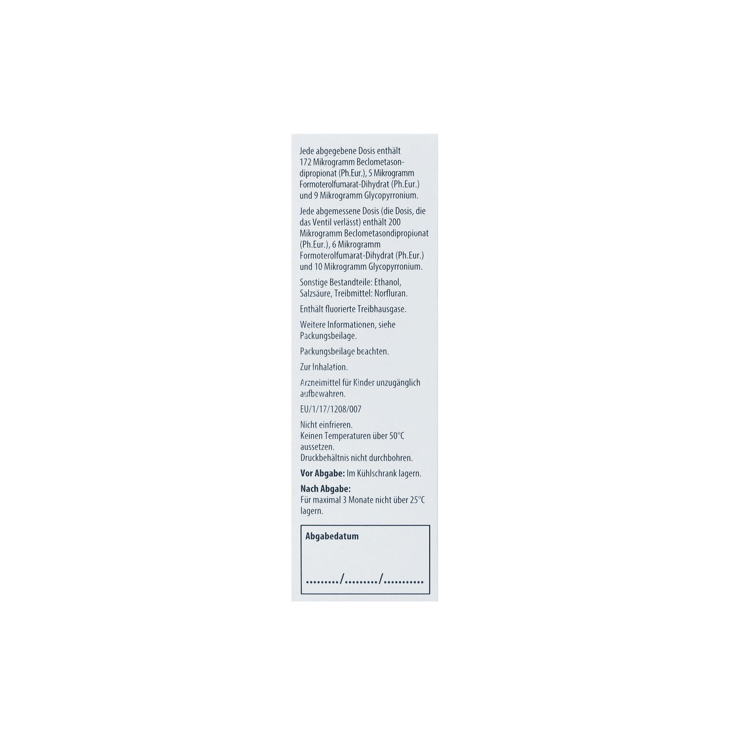 TRIMBOW 172 μg/5 μg/9 μg 120 Hub Druckgasinhalat.