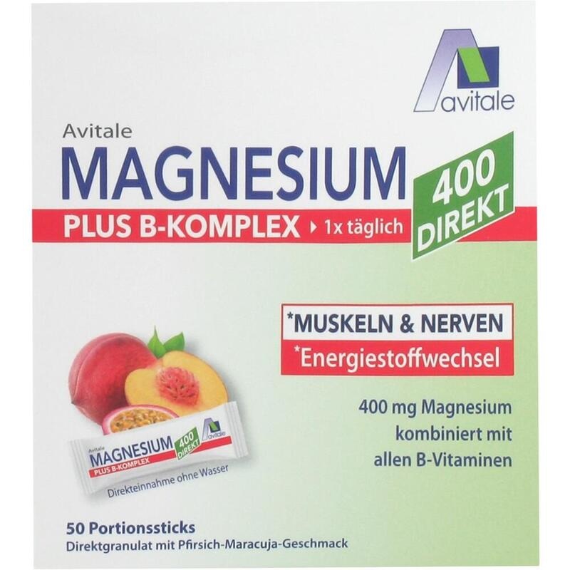 MAGNESIUM 400+B-Komplex direkt Pfir.Mar.Gra.Sticks