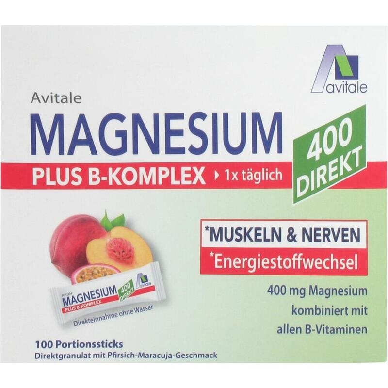 MAGNESIUM 400+B-Komplex direkt Pfir.Mar.Gra.Sticks