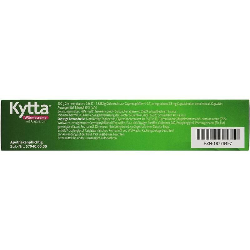 KYTTA Wärmecreme mit Capsaicin 26,5 mg/50 g Creme