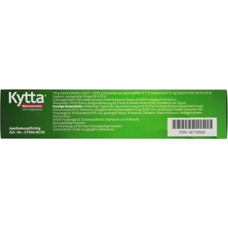 KYTTA Wärmecreme mit Capsaicin 26,5 mg/50 g Creme