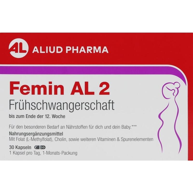 FEMIN AL 2 Frühschwangerschaft Hartkapseln