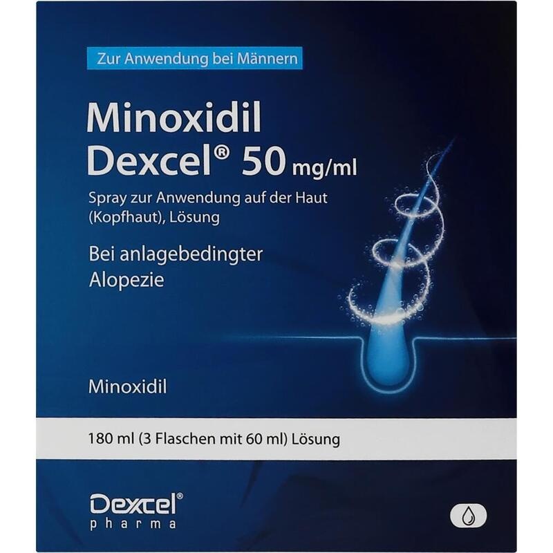 MINOXIDIL Dexcel 50 mg/ml Spray z.Anw.a.d.Kopfhaut
