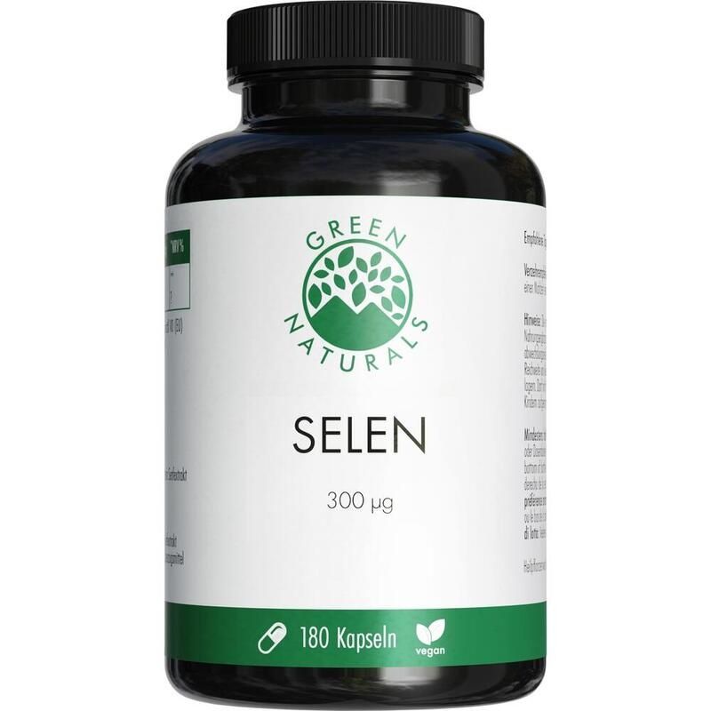 GREEN NATURALS Selen 300 μg rein pflanzl.vegan Kps
