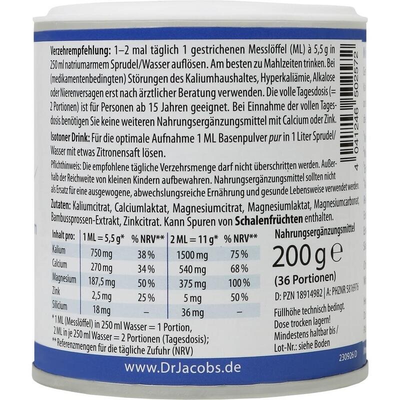 BASENPULVER pur Dr.Jacob's