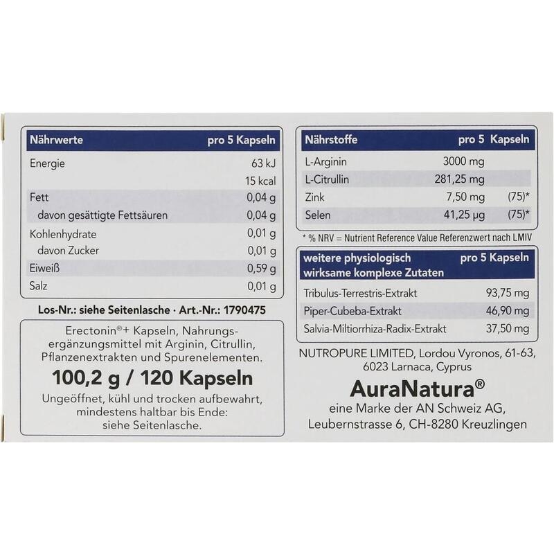 AURANATURA Erectonin+ Kapseln