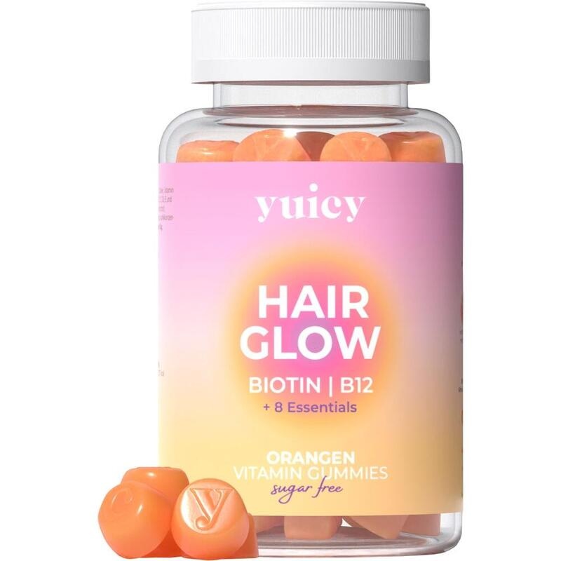 YUICY Hair Glow Orangen Vit.Gummies zuckerfrei