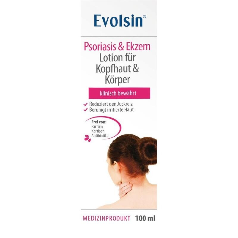 EVOLSIN Psoriasis & Ekzem Lotion Kopfhaut & Körper