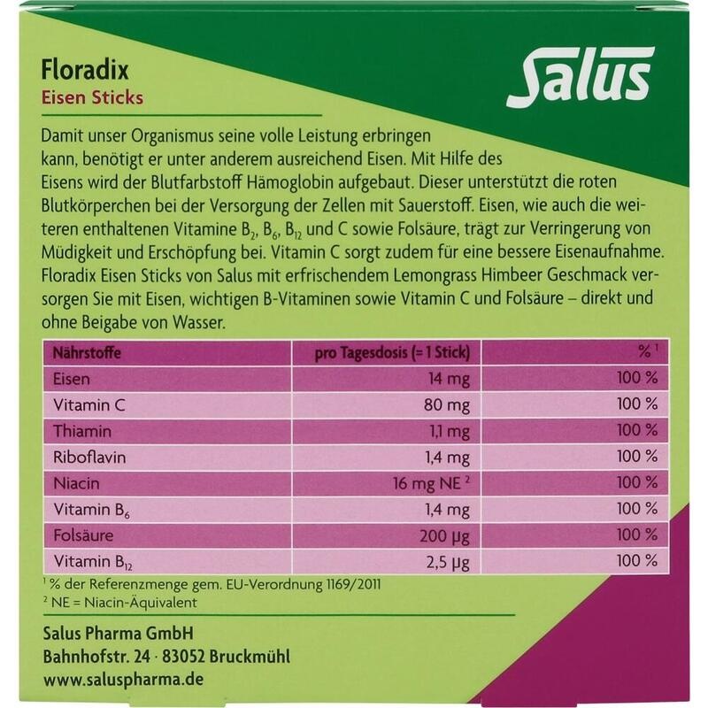 FLORADIX Eisen Sticks Pulver Salus