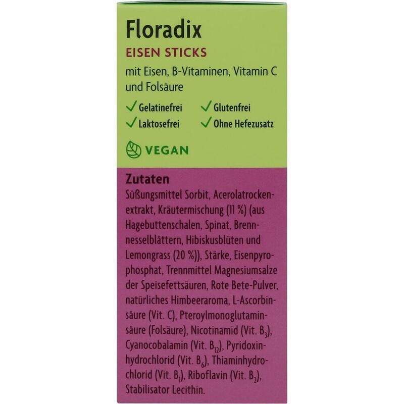 FLORADIX Eisen Sticks Pulver Salus