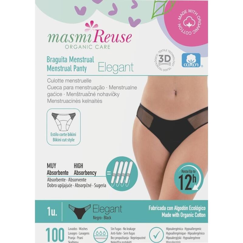 BIO PERIODENSLIP Elegant Gr.XL Bio Baumwolle MASMI