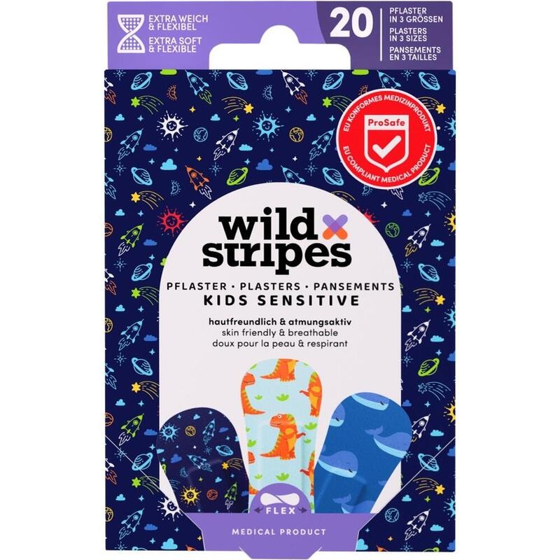 WILD STRIPES Pflaster Kids sensitiv Space INT