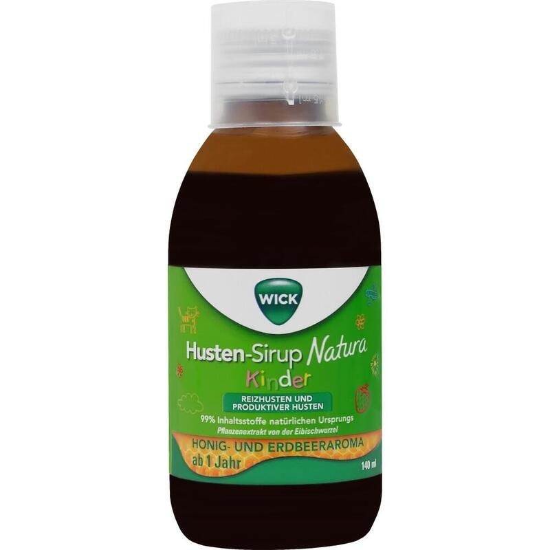 WICK Husten-Sirup Natura Kinder – Bei Husten & Reizhusten ab 1 Jahr