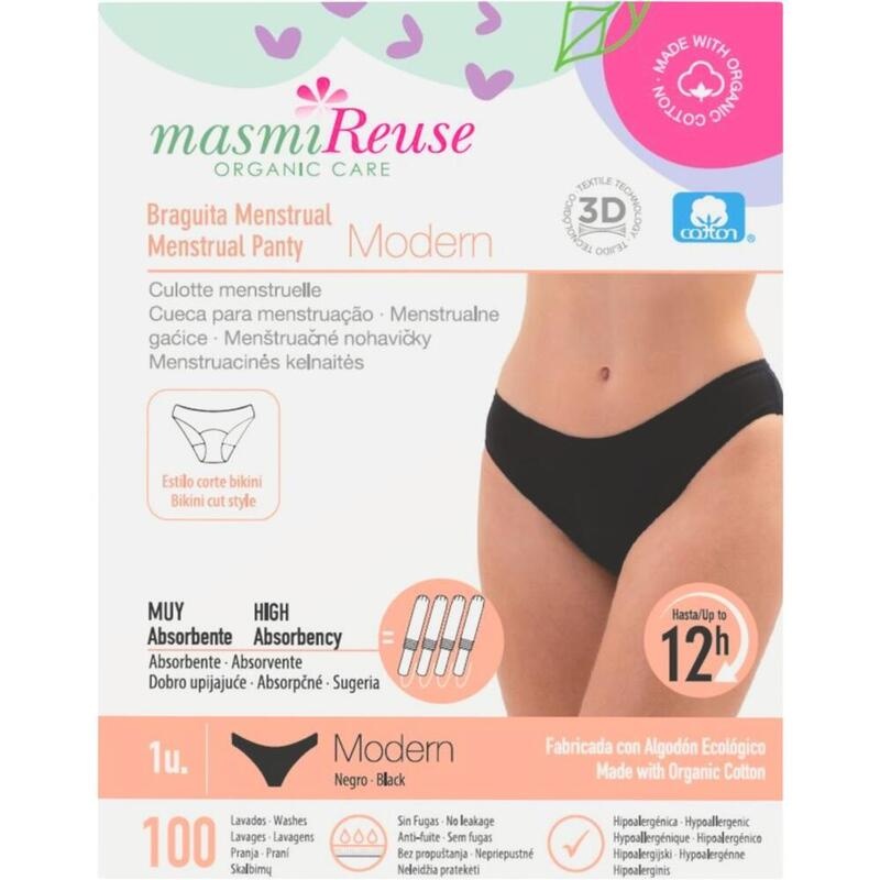 BIO PERIODENSLIP Modern Gr.L Bio Baumwolle MASMI